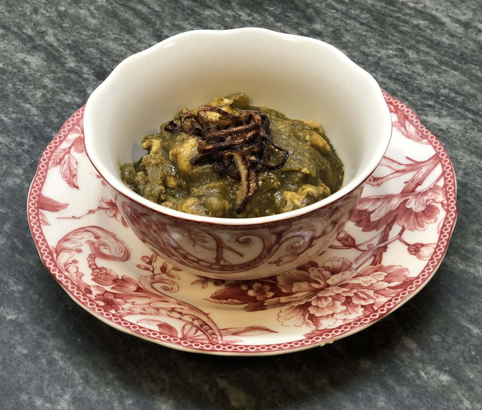 Curry de Pollo con Chutney de Cilantro