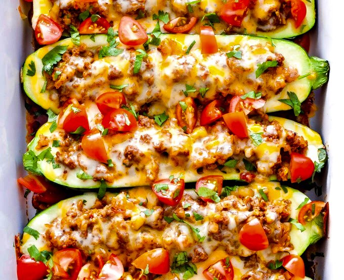 Zucchini relleno. Cuarentenas felices