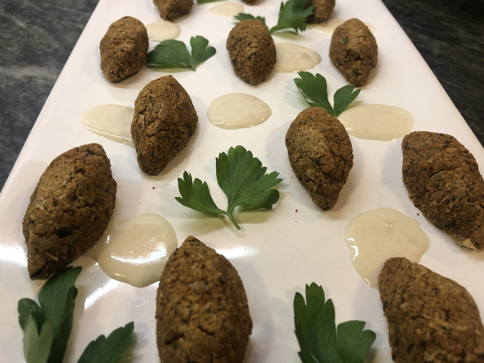 Falafel al horno.  Rico y saludable