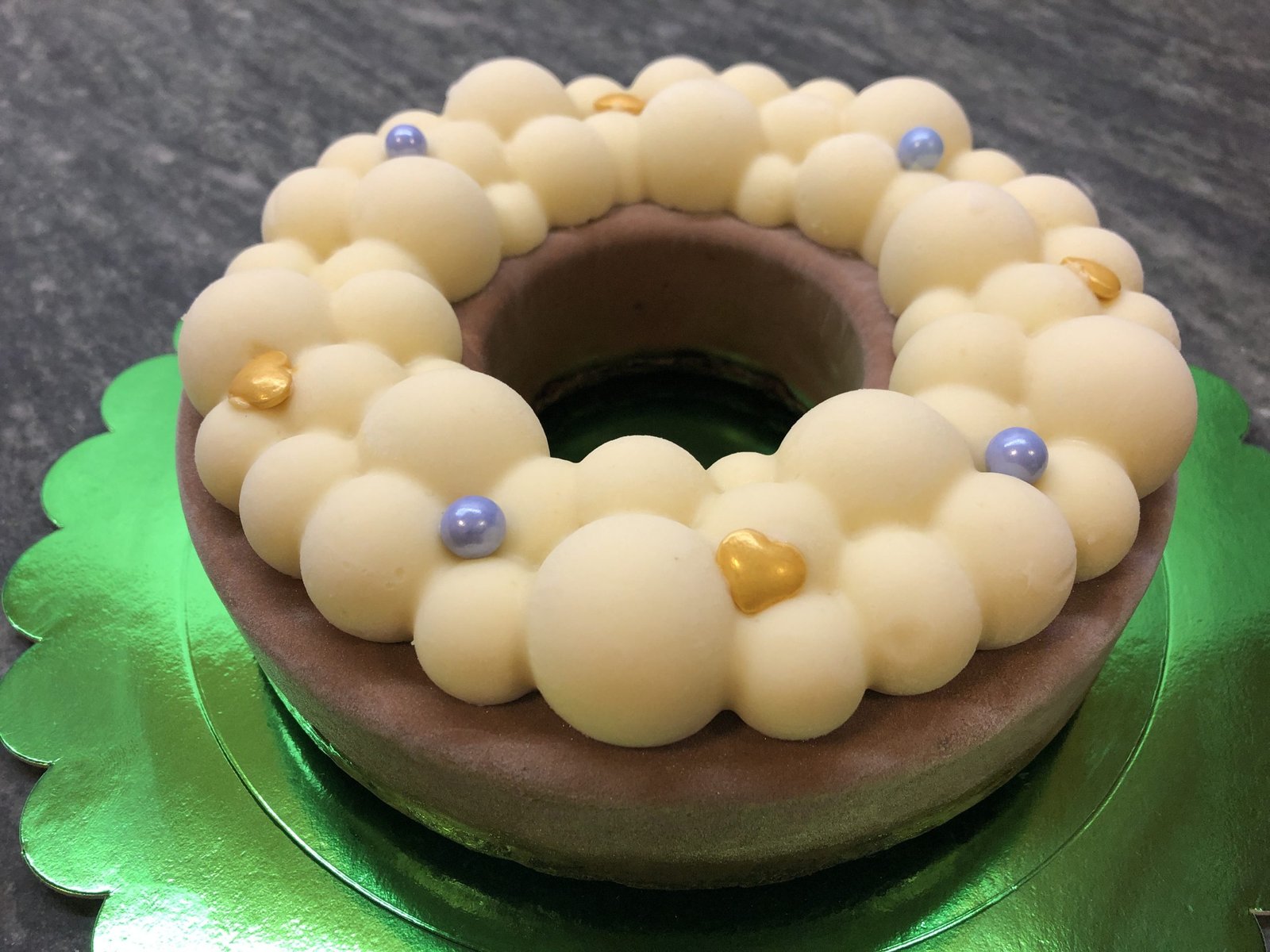 Torta de 3 chocolates. Y burbujas