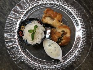 Pollo, limón, miel y menta. Explosión de sabores