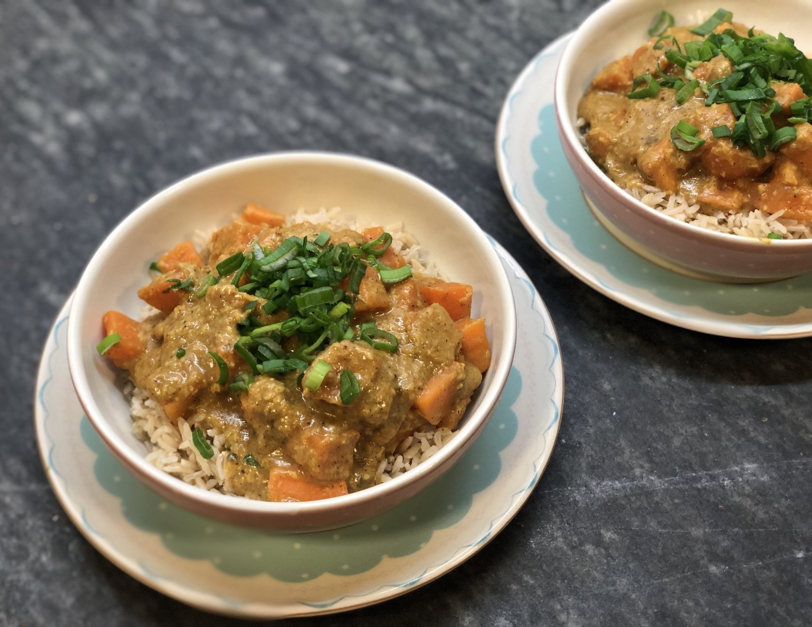 Curry de boniato. Bueno, boniato y barato