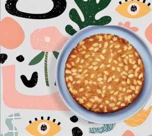 Torta de Almendras y Duraznos